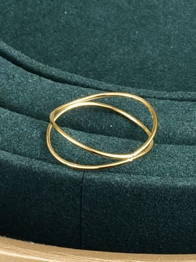 Titanium Steel Cross Minimalist Band Ring