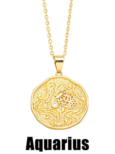 Brass Constellation Vintage Necklace