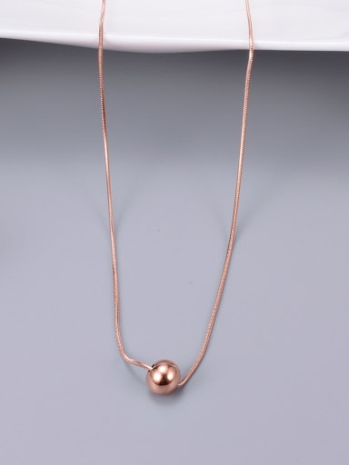 Titanium Round Bead Necklace