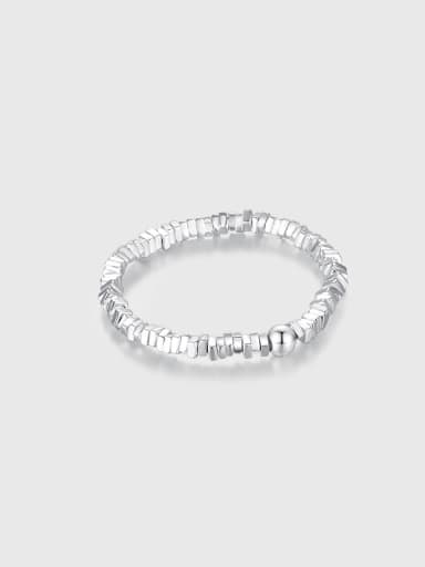 925 Sterling Silver Irregular Dainty Band Ring