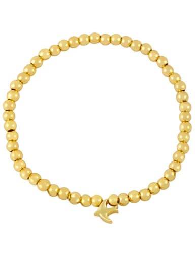 Brass Bead Star Vintage Beaded Bracelet