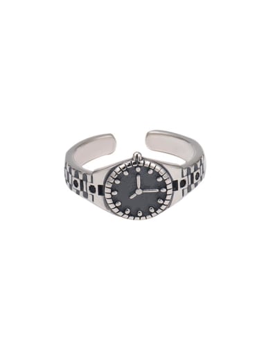 925 Sterling Silver Irregular Vintage Exquisite Watch  Band Ring