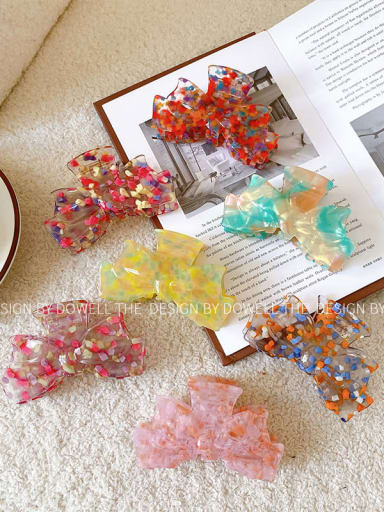 Cellulose Acetate Trend Bowknot Alloy Multi Color Jaw Hair Claw