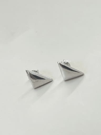 custom 925 Sterling Silver Triangle Minimalist Stud Earring