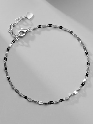 925 sterling silver  minimalist  Chain strand bracelet