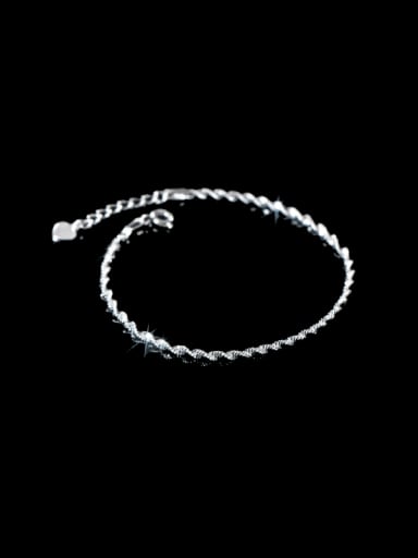 925 Sterling Silver Irregular Minimalist Bracelet