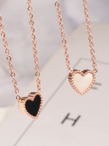 Titanium Double-Sided Heart Necklace