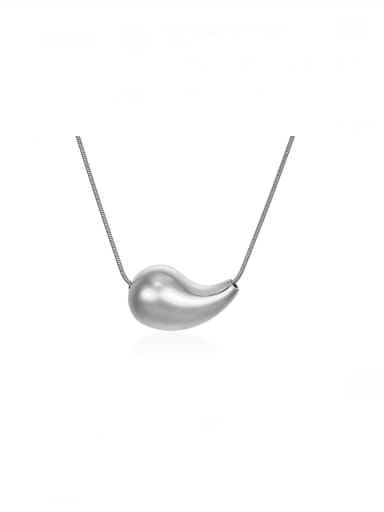 Titanium Steel Water Drop Minimalist Necklace