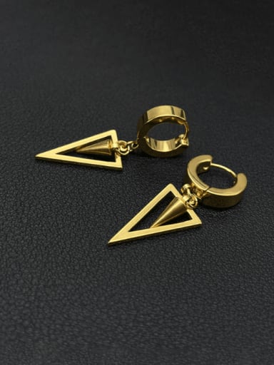 Titanium Steel Triangle Minimalist Drop Earring