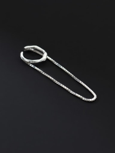 925 Sterling Silver Tassel Minimalist Threader Earring (Only One )