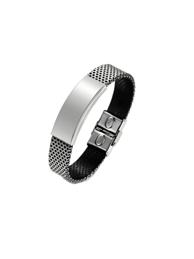 Titanium Steel Geometric Hip Hop Bracelet