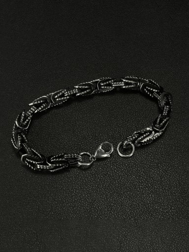 Titanium Steel Geometric Chain Vintage Bracelet