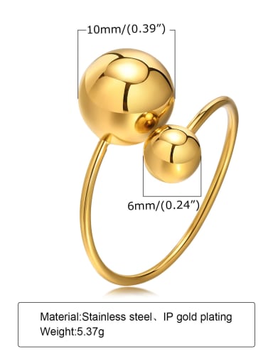 Style 2 Adjustable Titanium Steel Imitation Pearl Geometric Minimalist Band Ring