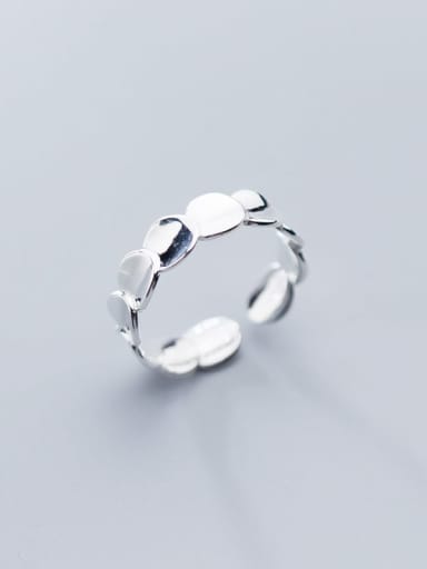925 Sterling Silver Smooth Round Minimalist Free Size Ring