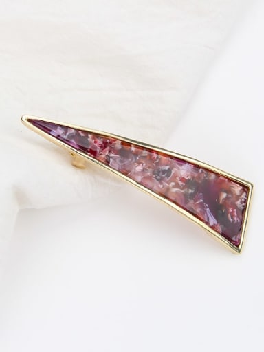 Cellulose Acetate Simple and fashionable hollow triangle spring clip Hair Barrette