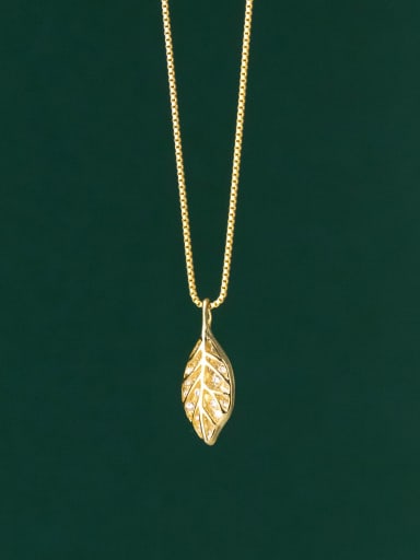 925 Sterling Silver Leaf Luxury Necklace