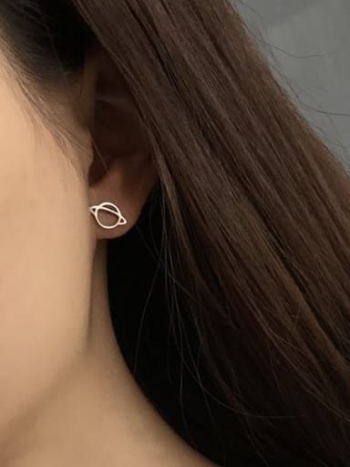 925 Sterling Silver Star Minimalist Galaxy Stud Earring