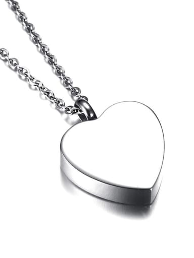 Stainless steel Minimalist Heart  Pendant