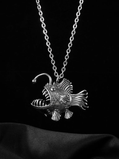 Titanium Steel Fish Vintage Necklace