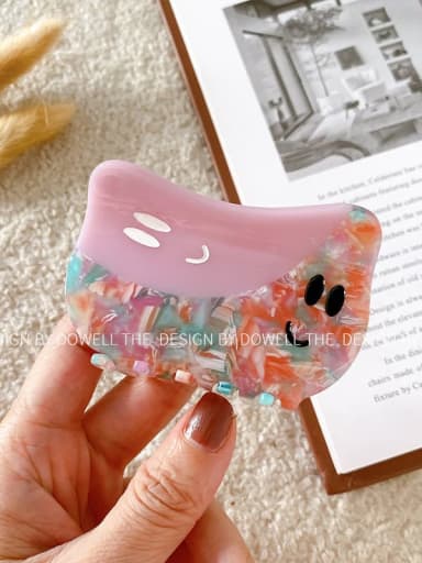 Cellulose Acetate Minimalist Geometric Alloy Multi Color Jaw Hair Claw