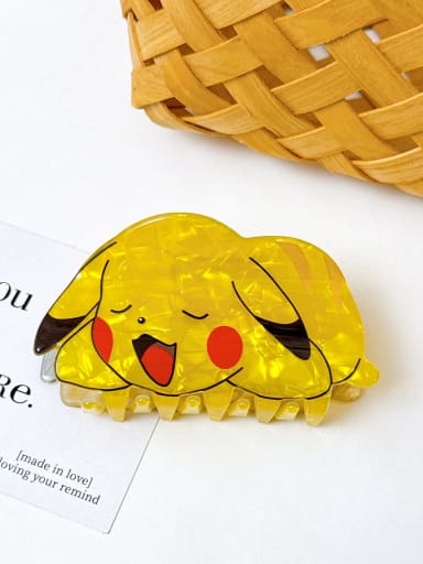Pikachu 8.3cm Acrylic Cute Icon Multi Color Jaw Hair Claw
