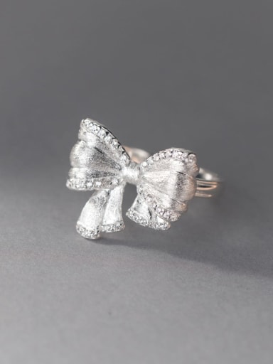 925 Sterling Silver Butterfly Cute Band Ring