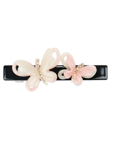 Cellulose Acetate Trend Butterfly Alloy Hair Barrette