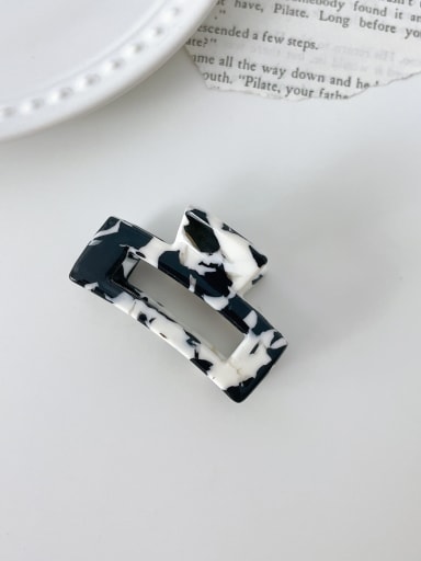 Cow color 4.5cm Cellulose Acetate Minimalist Geometric Alloy Jaw Hair Claw