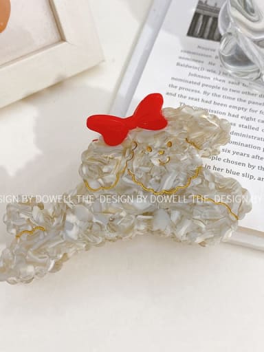Cellulose Acetate Trend Dog Alloy Jaw Hair Claw