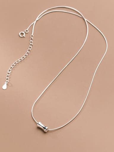 925 Sterling Silver Snake Minimalist Snake Bone Chain Necklace