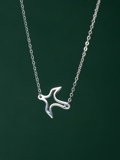 custom 925 Sterling Silver Little Swallow Minimalist Necklace