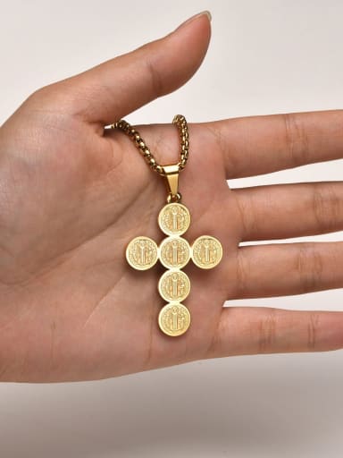 pendant does not chain Stainless steel Cross Hip Hop Regligious Necklace