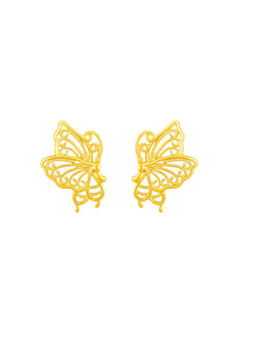 Alloy Butterfly Minimalist Stud Earring