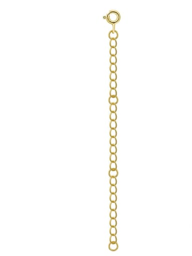 14K gold 8cm 925 Sterling Silver  Minimalist Geometric Tail Chain