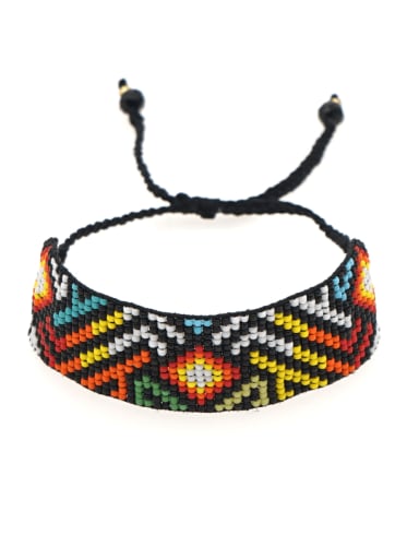 Multi Color MGB Bead Geometric Bohemia Handmade Weave Bracelet