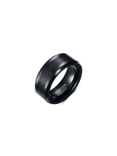 custom Tungsten Geometric Minimalist Band Ring