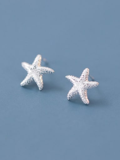 925 Sterling Silver Sea  Star Cute Stud Earring