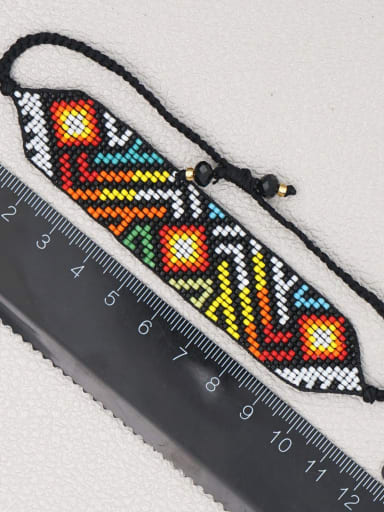 Multi Color MGB Bead Geometric Bohemia Handmade Weave Bracelet