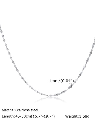Titanium Steel Geometric Minimalist Chain