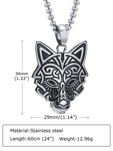Steel pendant without chain Stainless steel Tiger Hip Hop Necklace