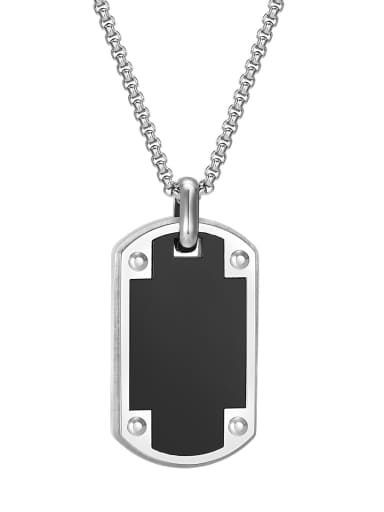 PN 1938S 3 pendant without chain Stainless steel Geometric Hip Hop Long Strand Necklace