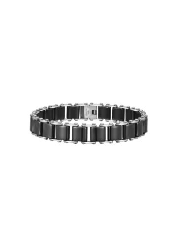 Stainless steel Geometric Hip Hop Link Bracelet