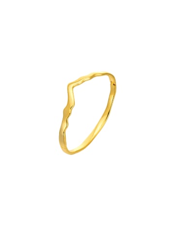 Gold colored bracelet 925 Sterling Silver Irregular Minimalist Cuff Bangle