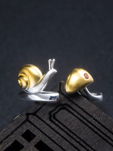 925 Sterling Silver Insect Vintage  Snail Stud Earring