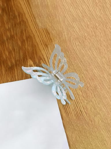 Light blue large Cellulose Acetate Trend Butterfly Jaw Hair Claw