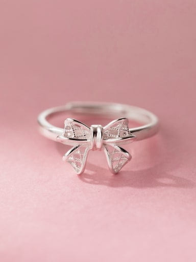 925 Sterling Silver Butterfly Minimalist Band Ring