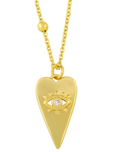 white Brass Rhinestone Triangle Vintage  pendant Necklace