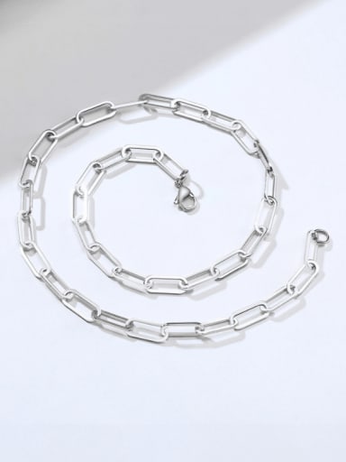 Stainless steel Hollow Geometric Chain Minimalist Necklace