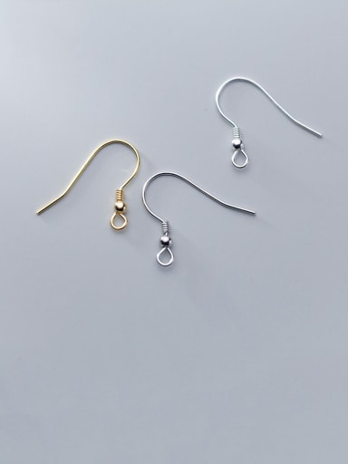 925 Sterling Silver With  Minimalist  Ear Hook Semi-Finished Earring Accessories