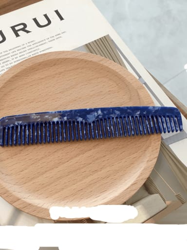 K052 Sapphire Cellulose Acetate Minimalist Geometric Hair Comb